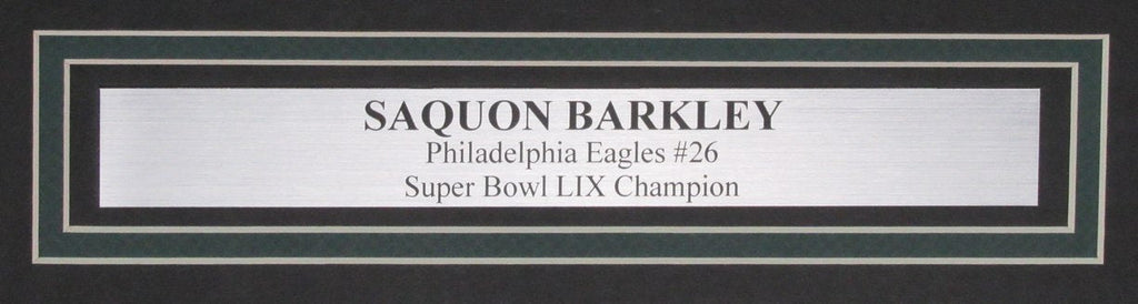 Saquon Barkley Signed/Auto 16x20 Photo Philadelphia Eagles Framed PSA 195288