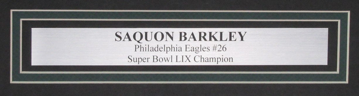 Saquon Barkley Signed/Auto 16x20 Photo Philadelphia Eagles Framed PSA 195288