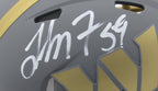 London Fletcher Signed/Autographed Commanders Slate Mini Helmet JSA 194696