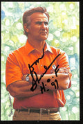 Don Shula HOF Signed/Inscr 1997 Goal Line Art GLAC Postcard Dolphins PSA 194738