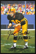 Jack Butler Signed/Inscribed GLAC Goal Line Art Postcard Gold Seal 35/100 PSA