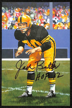 Jack Butler Signed/Inscribed GLAC Goal Line Art Postcard Gold Seal 35/100 PSA