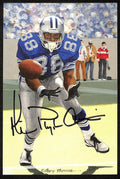 Michael Irvin Signed/Auto GLAC Goal Line Art Postcard Gold Seal 81/100 PSA