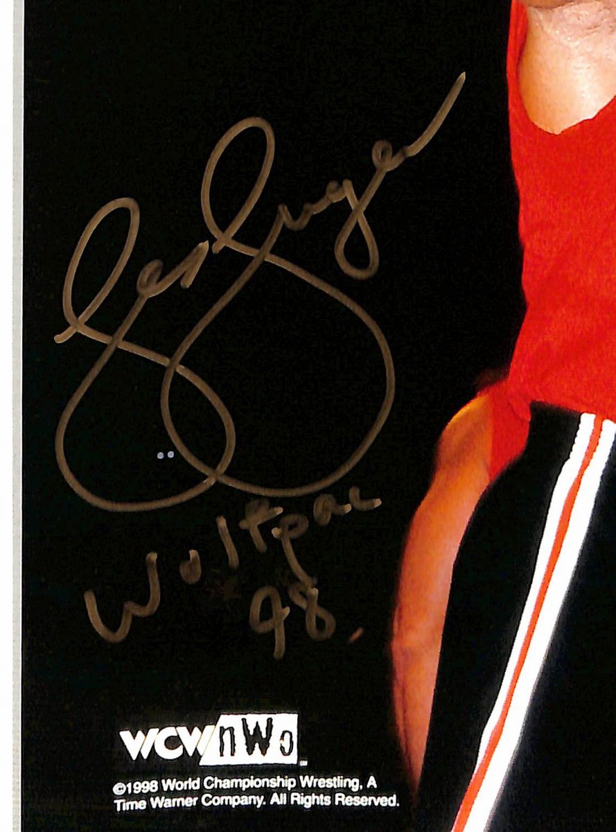 Lex Luger Signed/Inscribed 8x10 Photo Pro Wrestler PSA 194994