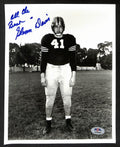 Glenn Davis Signed/Inscribed 8x10 Photo Army Heisman PSA 195021