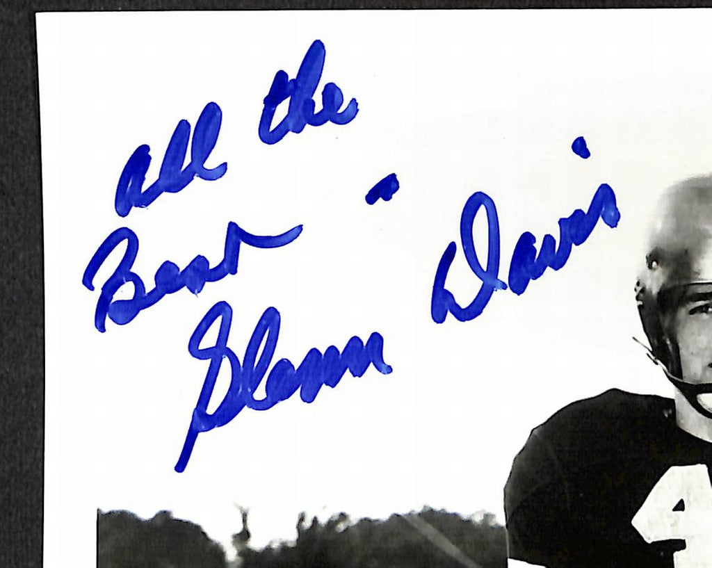 Glenn Davis Signed/Inscribed 8x10 Photo Army Heisman PSA 195021