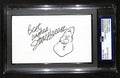 Steve Breen Signed/Inscr 3x5 Index Card Cartoonist "Political" PSA/DNA 193807
