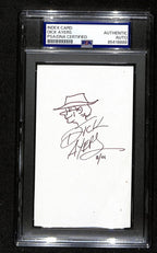 Dick Ayers Signed/Auto 3x5 Index Card Cartoonist "Sgt. Fury" PSA/DNA 193808