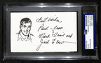 Jack Elrod Signed/Inscr 3x5 Index Card Cartoonist "Mark Trail" PSA/DNA 193810