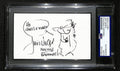 Jim Unger Signed/Inscribed 3x5 Index Card Cartoonist "Herman" PSA/DNA 193818