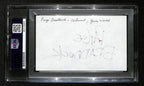 Paige Braddock Signed/Auto Index Card Cartoonist "Jane's World" PSA 193822