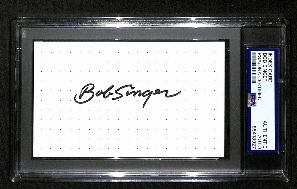 Bob Singer Signed/Autographed Index Card Cartoonist "Tom & Jerry" PSA/DNA 193825