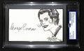 George Evans Signed/Autographed Cut on 3x5 Index Card Cartoonist PSA/DNA 193827