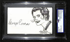 George Evans Signed/Autographed Cut on 3x5 Index Card Cartoonist PSA/DNA 193827