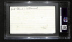 Jack Elrod Signed/Inscr 3x5 Index Card Cartoonist "Mark Trail" PSA/DNA 193830