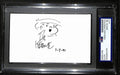 Bil Keane Signed/Ins Cut on 3x5 Index Card Cartoonist "Family Circus" PSA 193832