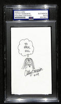 Cathy Guisewite Signed/Inscribed Index Card Cartoonist "Cathy" PSA/DNA 193839