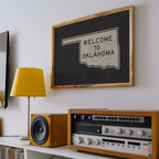 Welcome To Oklahoma Vintage Road Sign Art Print