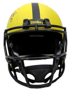 Troy Polamalu HOF Signed Full Size Replica Rave Helmet Steelers Beckett 194762