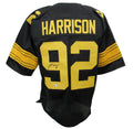 James Harrison Signed/Auto Steelers Black/Yellow Custom Jersey Beckett 194775