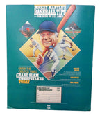 1986 Mickey Mantle's Baseball Tips for Kids 14x17 Store Display 195616