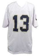 Riley Leonard Signed/Auto White Custom Football Jersey Notre Dame PSA/DNA 195627