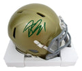 Riley Leonard Signed/Auto Gold Mini Football Helmet Notre Dame PSA/DNA 195620