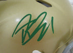 Riley Leonard Signed/Auto Gold Mini Football Helmet Notre Dame PSA/DNA 195620