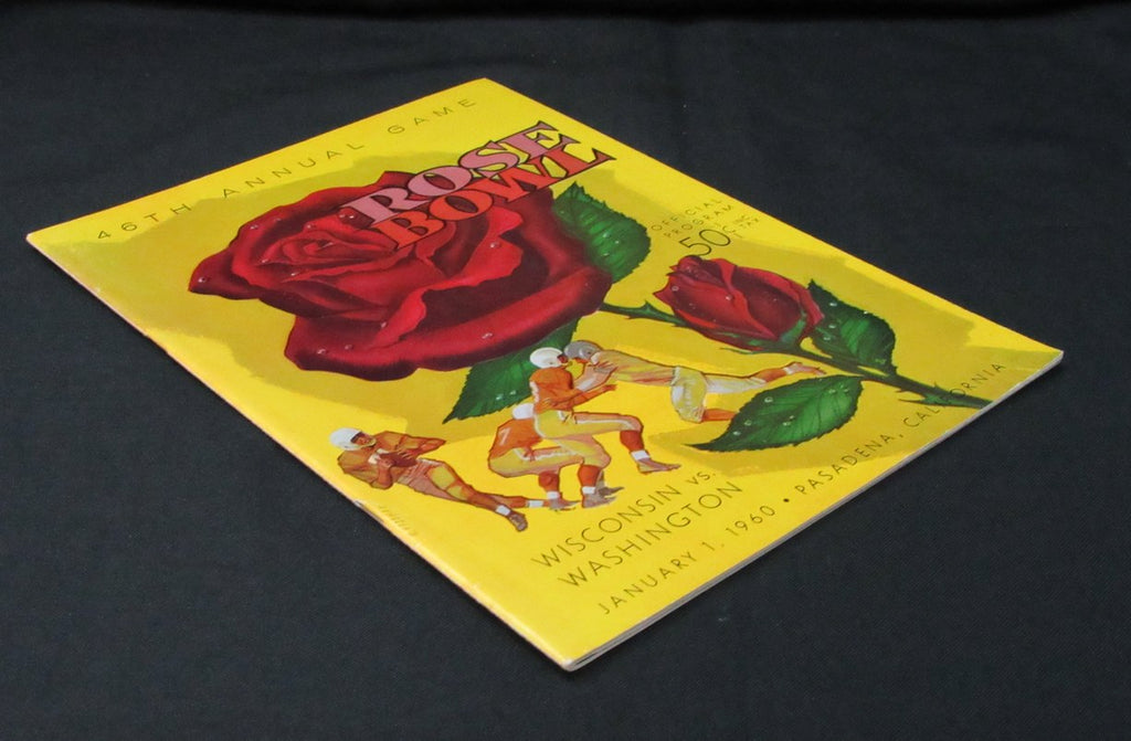 January 1, 1960 Rose Bowl Wisconsin vs. Washington Football Game Program 194106