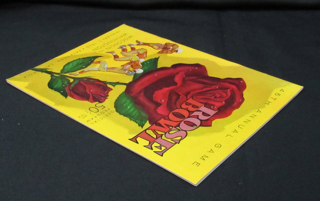 January 1, 1960 Rose Bowl Wisconsin vs. Washington Football Game Program 194106