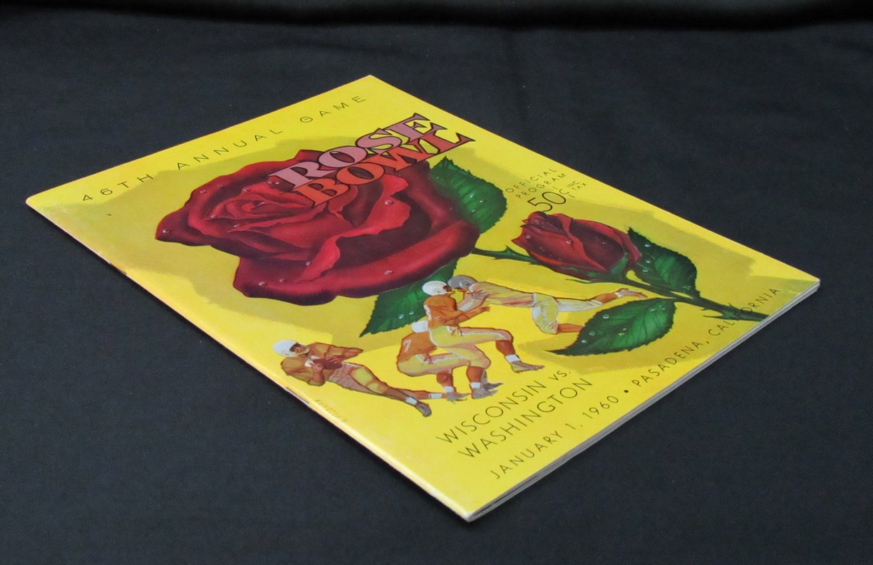 January 1, 1960 Rose Bowl Wisconsin vs. Washington Football Game Program 194107