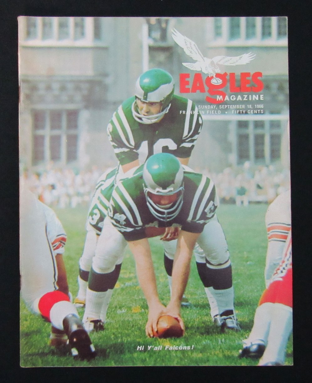 September 18, 1966 Falcons vs. Eagles NFL Football Game Program 194109