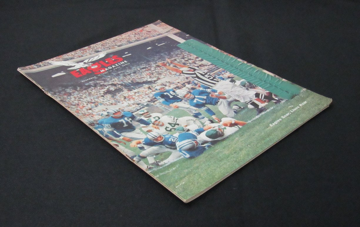 December 19, 1965 Philadelphia Eagles vs. Lions NFL Football Game Program 194112