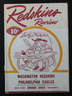 November 4, 1945 Redskins vs. Eagles NFL Football Game Program 194115
