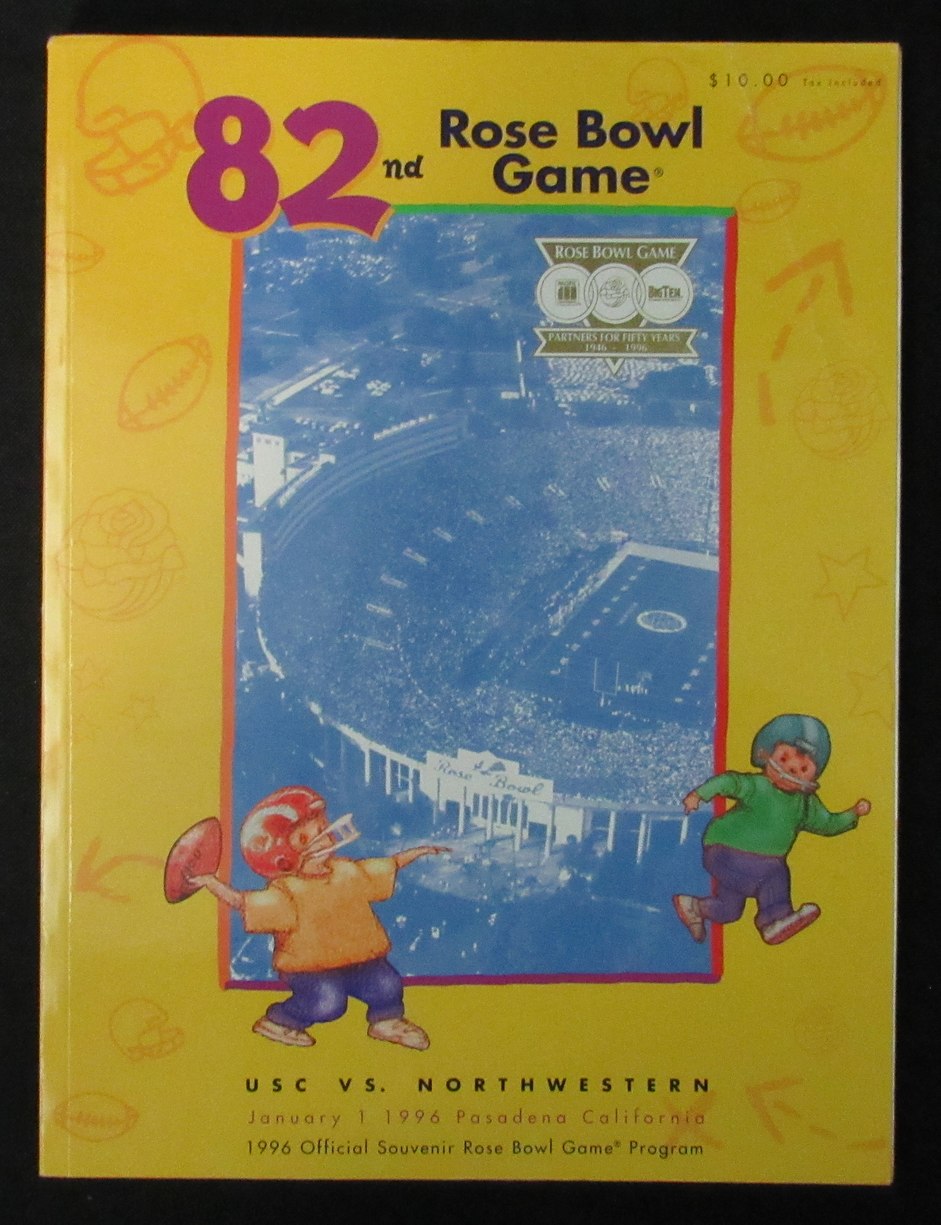 Jan. 1, 1996 Rose Bowl USC vs. Northwestern College Football Game Program 194120