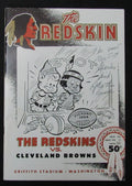 December 5, 1954 Redskins vs. Browns NFL Football Game Program 194123