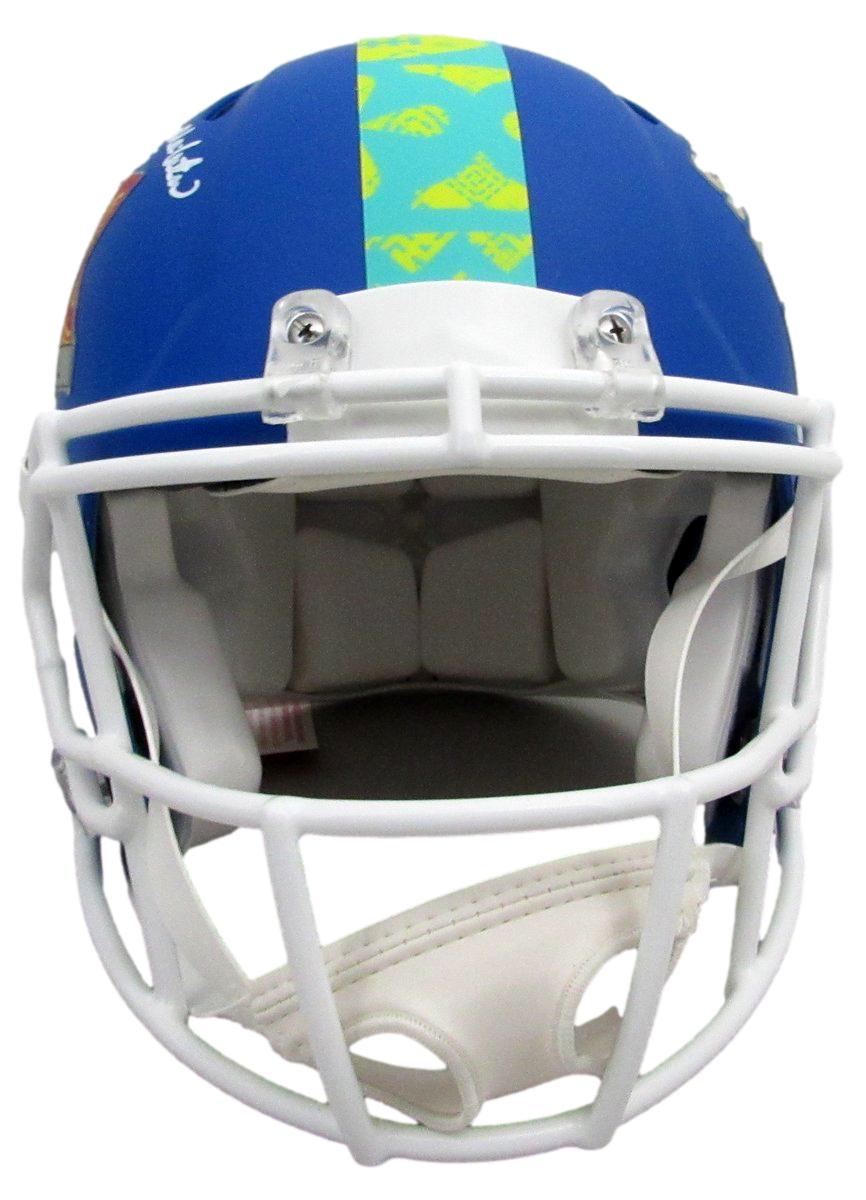 Jordan Mailata Signed Blue SB LIX Full Size Authentic Helmet Eagles BAS 192855