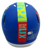 Jordan Mailata Signed Blue SB LIX Full Size Authentic Helmet Eagles BAS 192855