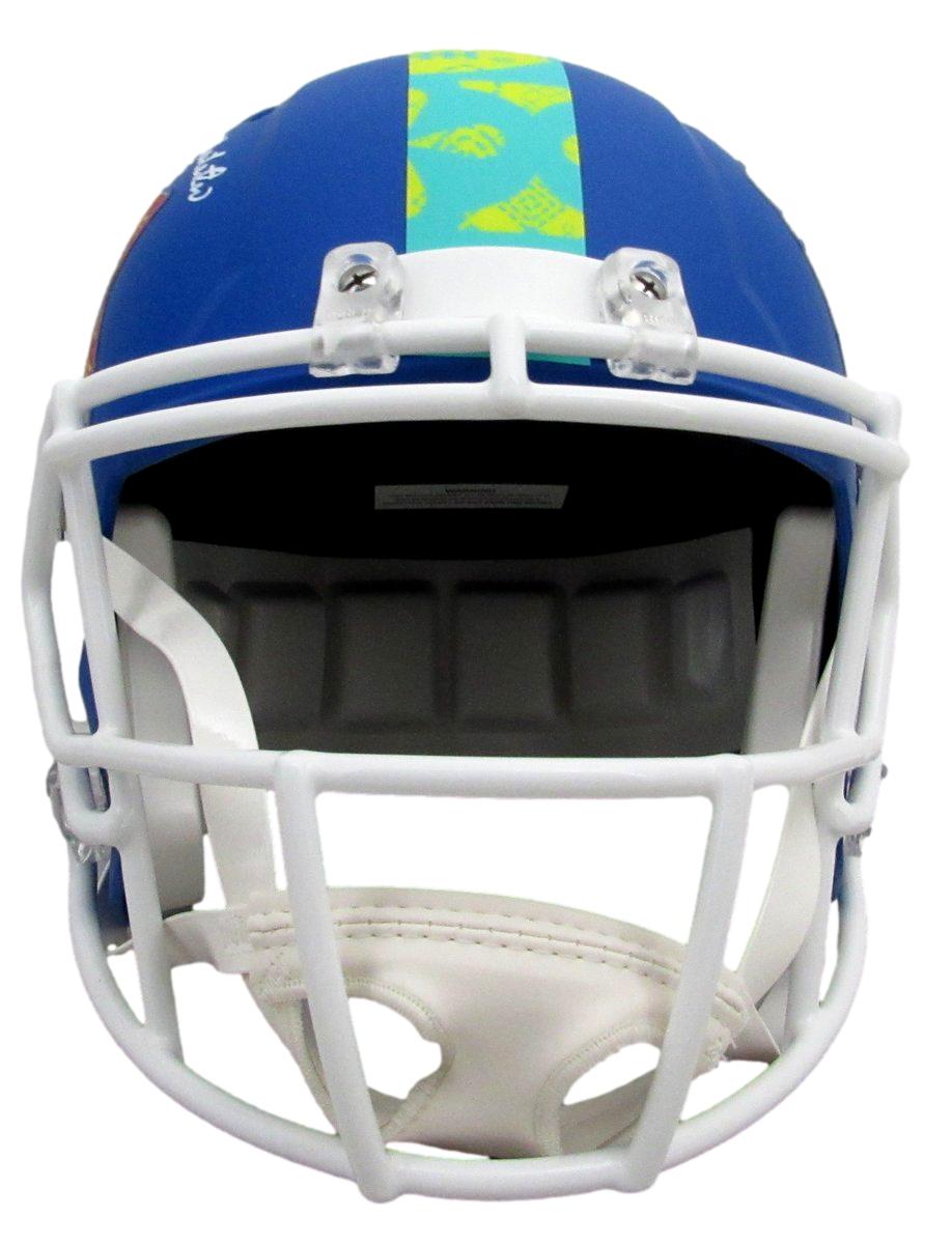 Jordan Mailata Signed Blue SB LIX Full Size Replica Helmet Eagles BAS 192857