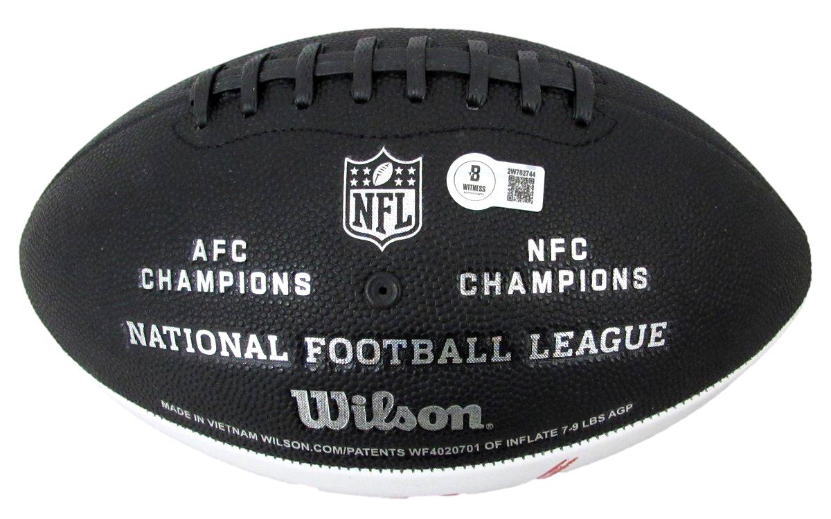 Jordan Mailata Signed/Auto Super Bowl LIX Logo Football Eagles Beckett 192859