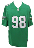 Jalen Carter Signed Kelly Green Nike On Field Football Jersey Eagles BAS 194513