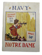 October 6, 1935 Navy vs. Notre Dame Vintage NCAA Football Game Program 195587
