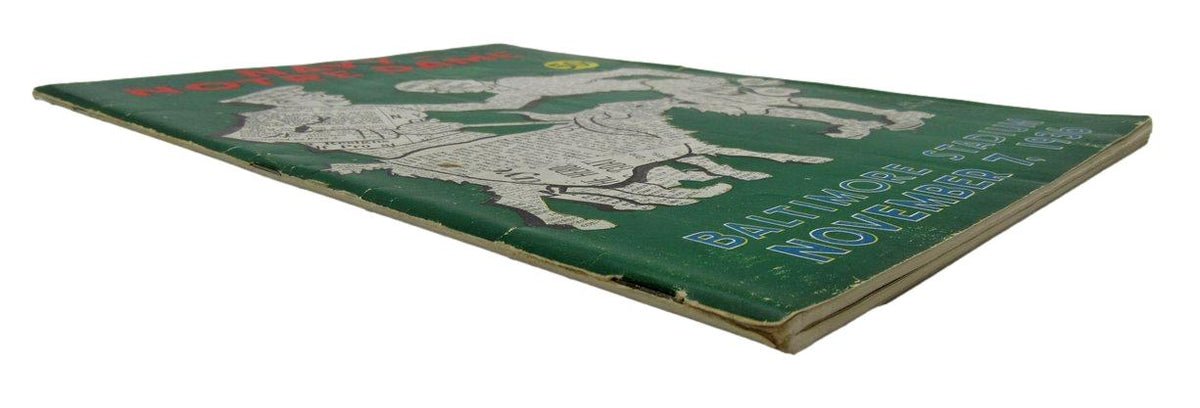 November 7, 1936 Navy vs. Notre Dame NCAA Football Game Program 195597