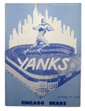 October 29, 1950 New York Yanks vs. Chicago Bears Football Game Program 195600