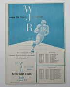 October 8, 1951 Detroit Lions vs. New York Yanks Football Game Program 195602