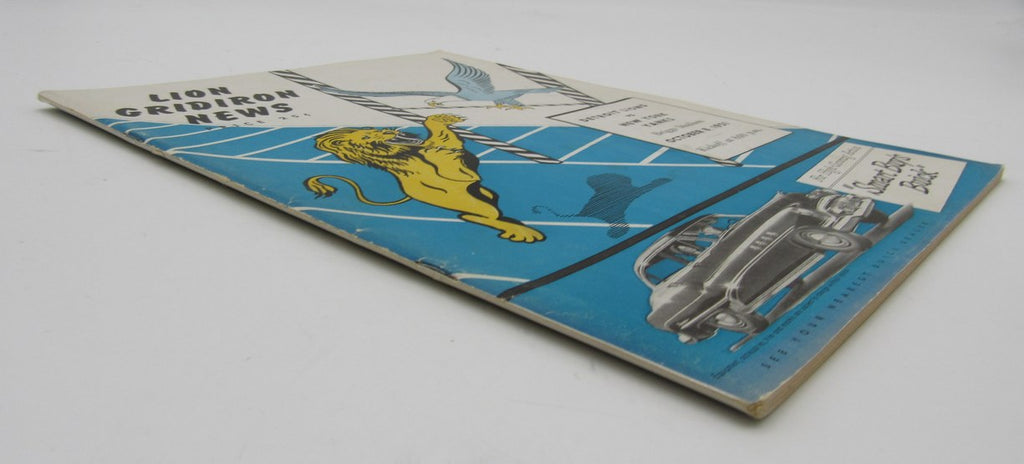 October 8, 1951 Detroit Lions vs. New York Yanks Football Game Program 195602