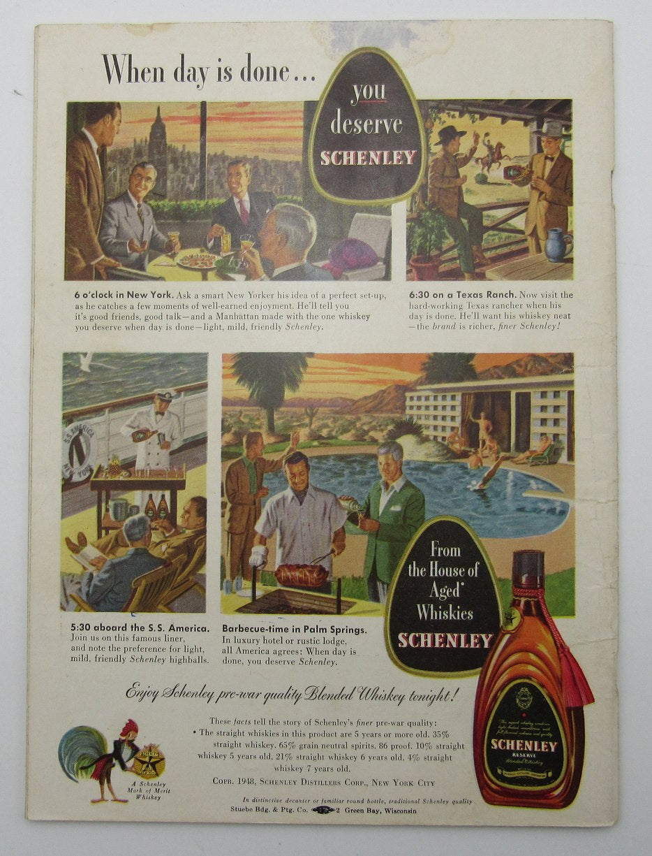 October 17, 1948 LA Rams vs. Green Bay Packers Football Game Program 195605