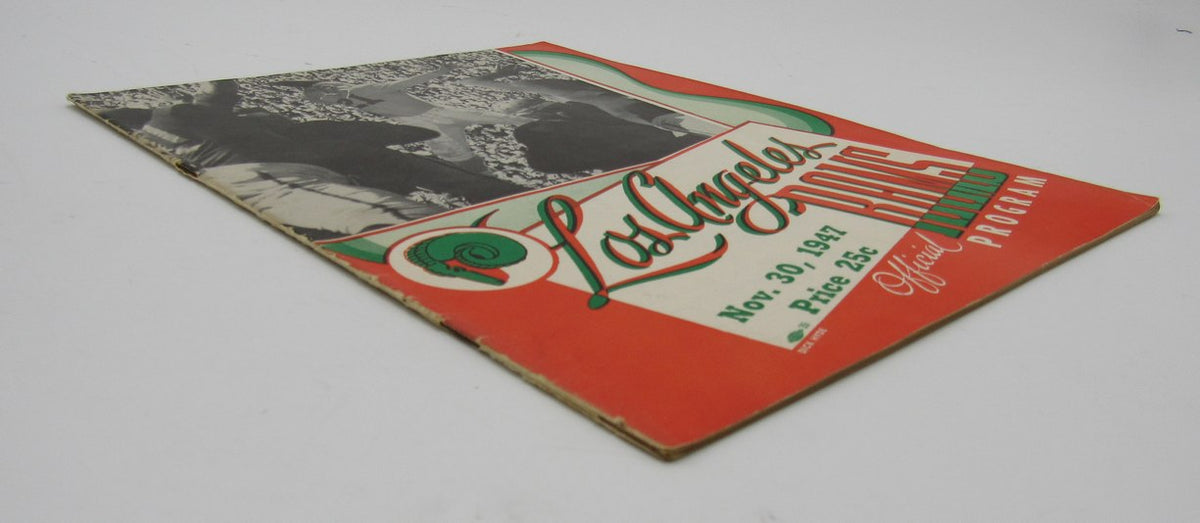 November 30, 1947 LA Rams vs. Green Bay Packers Football Game Program 195606