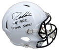 Drew Allar Signed/Inscr Full Size Speed Replica Helmet Penn State JSA 194516