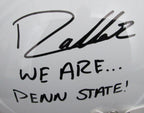 Drew Allar Signed/Inscr Full Size Speed Replica Helmet Penn State JSA 194516